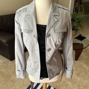 EUC - WHBM Gray “Trench” Coat/Jacket